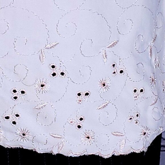 MCM Vintage Pink Polo with Eyelet Hem, Women's Medium - Picture 5 of 12